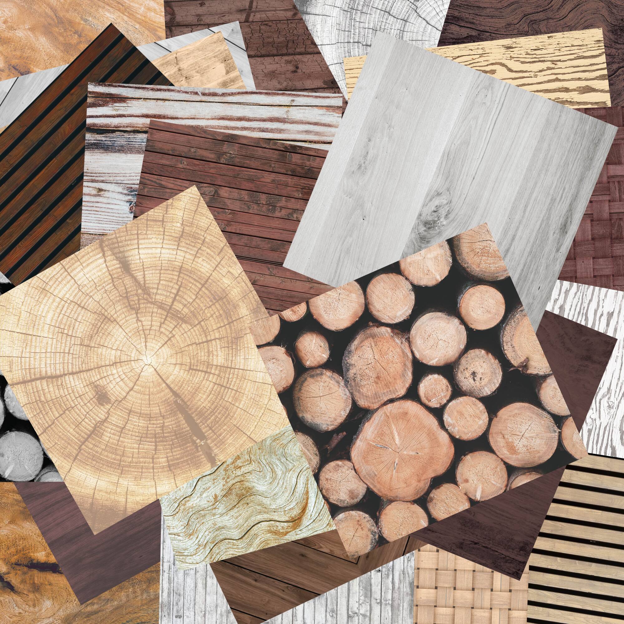 12 Pack: 6" x 6" Wood Textures Paper Pad by Recollections™